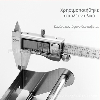 Θήκη ρολού χαρτιού τουαλέτας από ανοξείδωτη 304, εγκατάσταση χωρίς διάτρηση, γυαλιστερή επιφάνεια, για μπάνιο και ξενοδοχείο