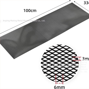 Οικουμενικό αλουμινένιο πλέγμα αυτοκινήτου για την κεντρική μάσκα ψύξης, οπές 3x6