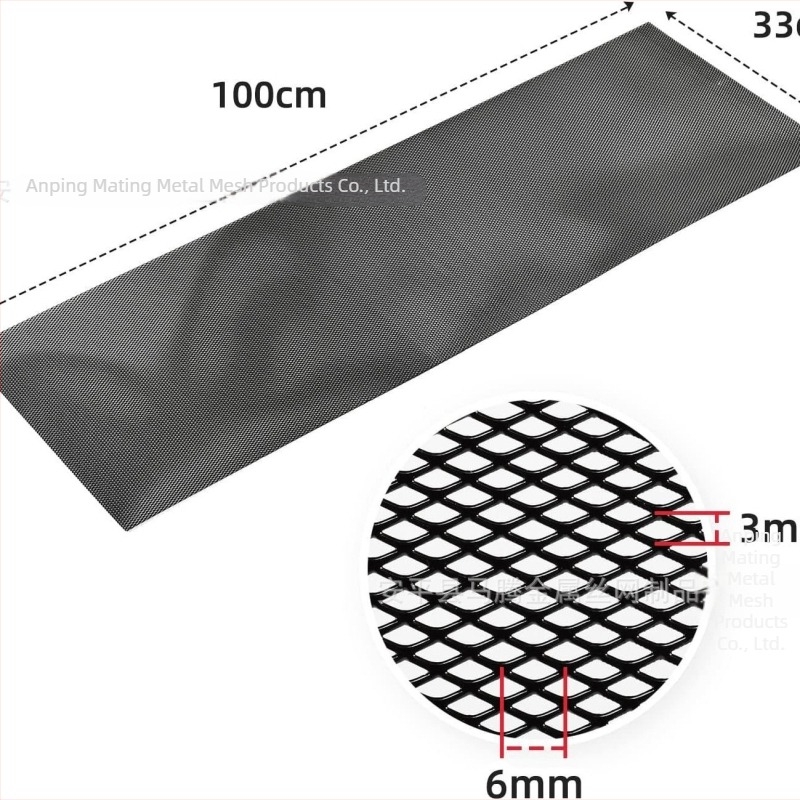 Οικουμενικό αλουμινένιο πλέγμα αυτοκινήτου για την κεντρική μάσκα ψύξης, οπές 3x6