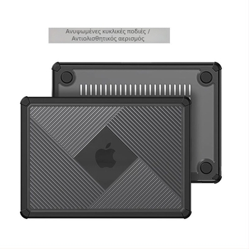 Θήκη προστασίας MacBook Pro 14, PC+TPU, με έγχυση, NOVEL, συμβατή με A2442/A2779/A2918/A2992