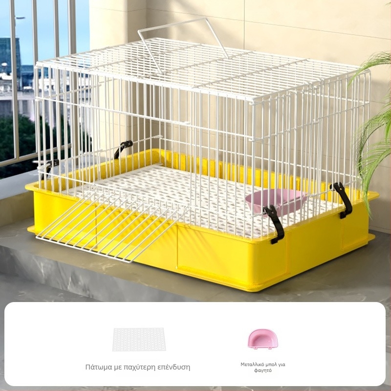 Ξύλινο κλουβί για κουνέλους για οικιακή χρήση, πολυτελής σχεδιασμός, αντι-ούρηση, φωλιά κατοικίδιων