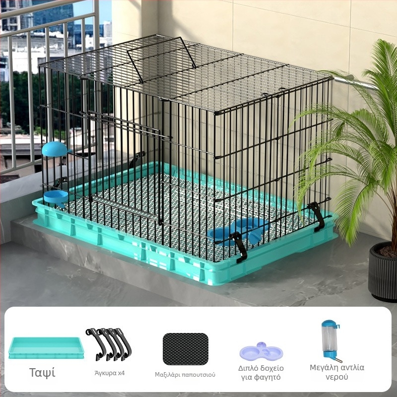 Ξύλινο κλουβί για κουνέλους για οικιακή χρήση, πολυτελής σχεδιασμός, αντι-ούρηση, φωλιά κατοικίδιων