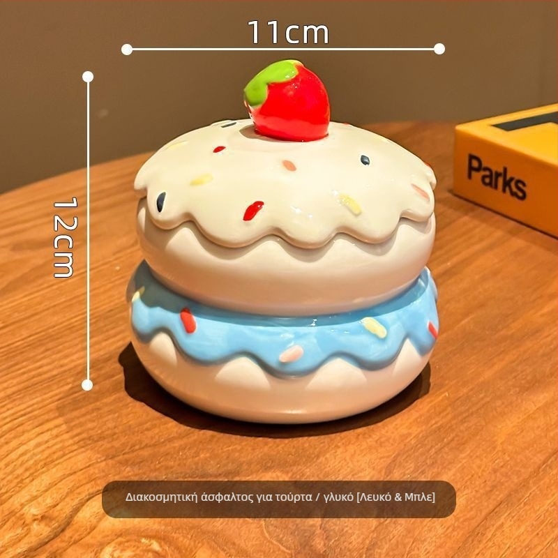 Κεραμικό τασάκι με καπάκι, χαραγμένο, για διακόσμηση σαλονιού — HL1023460927