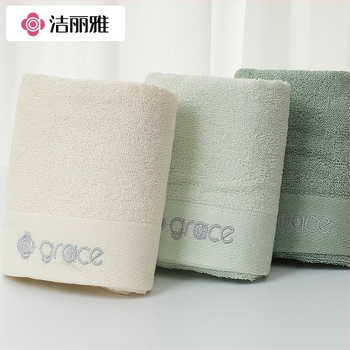 Παιδική τετράγωνη πετσέτα προσώπου από μπαμπού με κεντημένο λογότυπο, 60g, 32 νήματα, slub νήμα