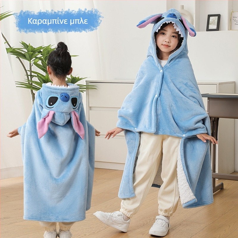 Παιδικό μανδύας-κουβέρτα για υπνάκο – χειμερινό βαρύ φλίς, πολυεστερική ίνα, 350 g, φθινόπωρο-χειμώνας, σχέδιο κινουμένων σχεδίων