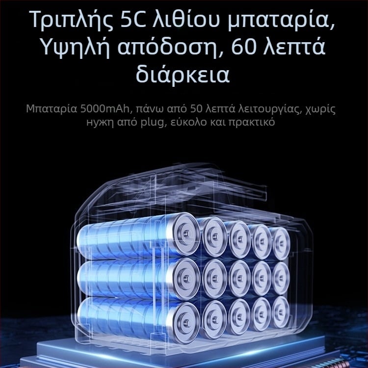 Απορροφητής αυτοκινήτου με ασύρματο φόρτισμα, επαναφορτιζόμενος φορητός χειροκίνητος, 60W είσοδος ισχύος, 5500Pa αναρρόφηση