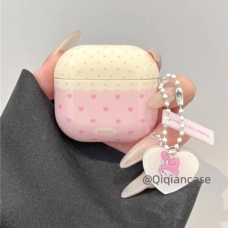 Θήκη προστασίας AirPods Pro – TPU, μοτίβο πουά, πλήρης κάλυψη σε σκληρό περίβλημα, κατασκευή με έγχυση, καθολική συμβατότητα με Apple