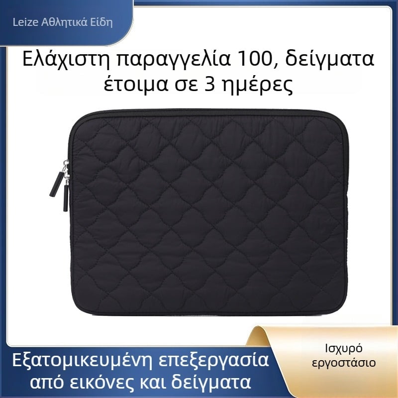 Leize τσάντα ταξιδιού για tablet και φορητό υπολογιστή με Lingge κέντημα, diving ύφασμα, φερμουάρ, μαλακή λαβή, εσωτερικό με σκούρο πλέγμα (για επιχειρηματικά ταξίδια)