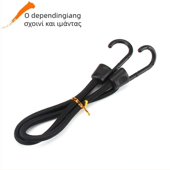 Ελαστική ζώνη αποθήκευσης για ποδήλατο και μοτοσικλέτα, από νήμα πολυεστέρα υψηλής αντοχής με εισαγόμενο λατέξ, ικανότητα 120 kg, Hongxiang.