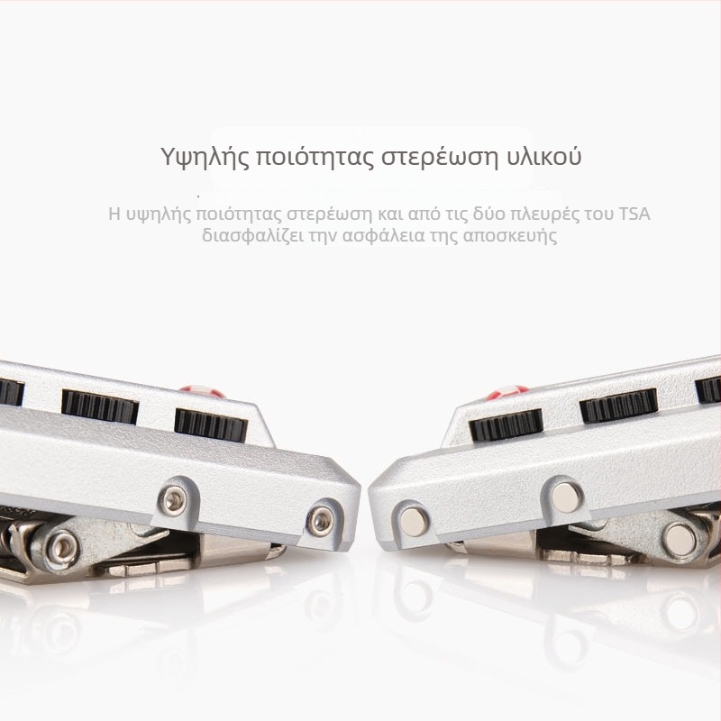 Κλειδαριά αποσκευών TSA-S013-S018, κράμα ψευδάργύρου, αντι-κλοπής, δυνατότητα προσαρμογής