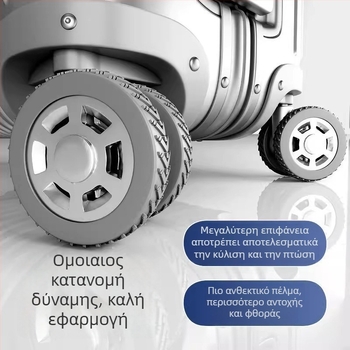 Κάλυμμα τροχού αποσκευών — προστατευτικό κάλυμμα για τον τροχό του κουβέρ, αντικατάσταση σιωπηλού καθολικού τροχού, εξάρτημα σιλικονης-δαχτυλίου, ABS υλικό, άνοιξη 2025