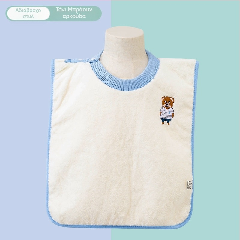 Βρεφική πετσέτα πλυσίματος από Coral Velvet, μοτίβο κινούμενων σχεδίων, κεντημένη, για βρέφη, 80–100 γρ