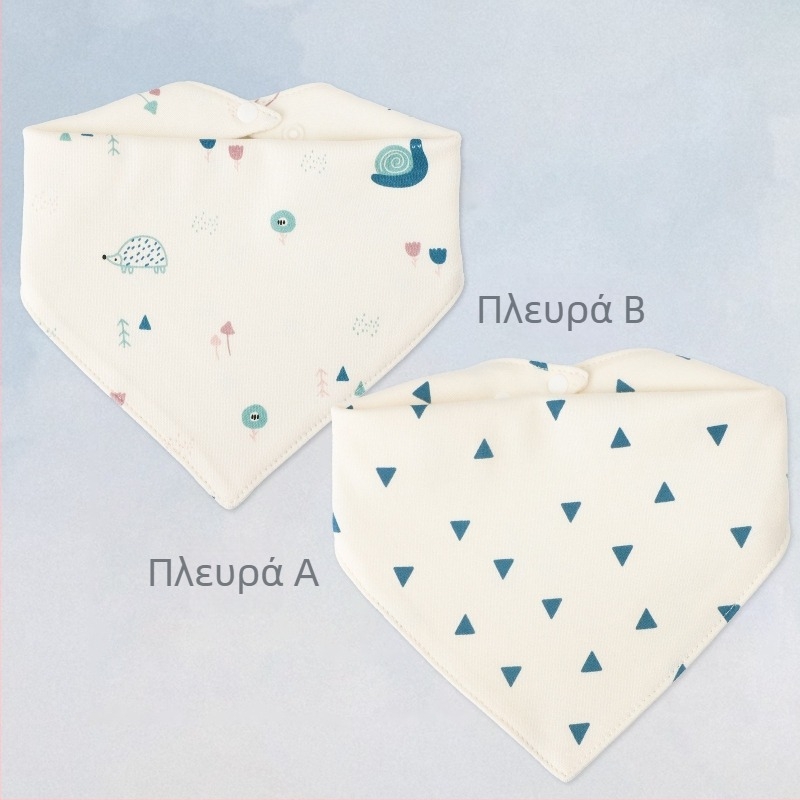 Βρεφικό τριγωνικό σαλιάκι με σχέδιο κινουμένων σχεδίων, 100% βαμβάκι, αδιάβροχο, για νεογέννητα 0–1 έτους