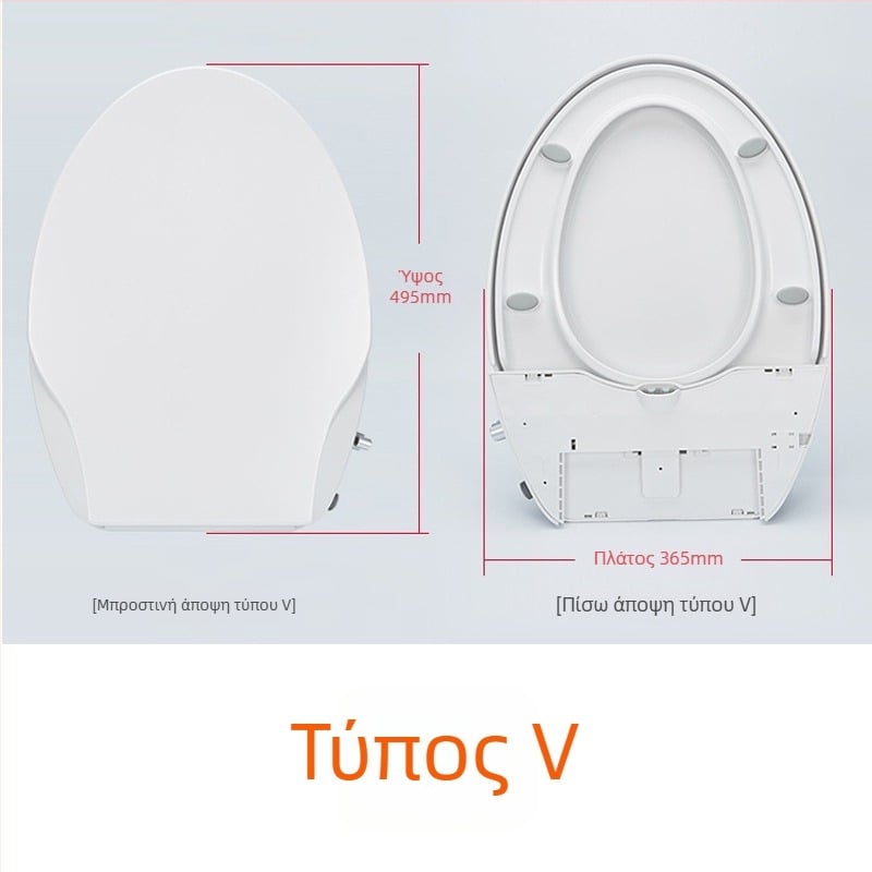 Οικουμενικό έξυπνο καπάκι μπιντέ για τουαλέτα, χωρίς ηλεκτρισμό, ABS υλικό, αυτοκαθαριζόμενος ακροφύσιο, πλύση γυναικών, μαλακό κλείσιμο