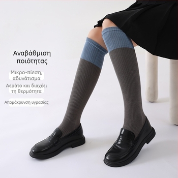 Γυναικείες κάλτσες με πέντε δάχτυλα μέχρι τη γάμπα — βαμβακερές, απορροφούν τον ιδρώτα, διαπνέουσες, χωρίς ραφές στα δάκτυλα, 70–80% βαμβάκι, ανάλαφρο καθημερινό στυλ