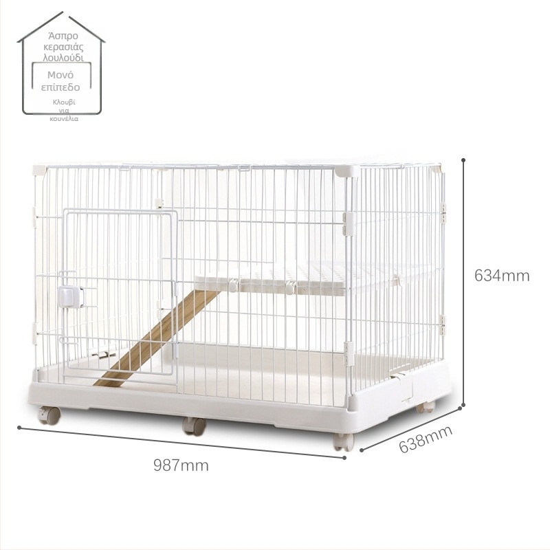 Κλουβί για κουνέλια με πολλά επίπεδα, εσωτερική χρήση, μάρκα Chuangyi, κατασκευή από συνδυασμό πλαστικού και μεταλλικού καλωδίου