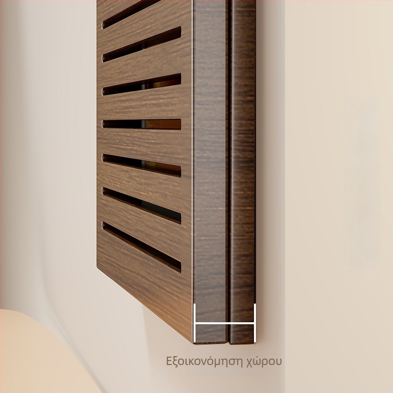 Ξύλινο κάλυμμα για πίνακα χαμηλής τάσης σε ξύλινο πλαίσιο, χωρίς διάτρηση, διακοσμητικό πάνελ για μετρητή και καλώδια δικτύου, μοντέρνο μινιμαλιστικό σχέδιο για ανάρτηση