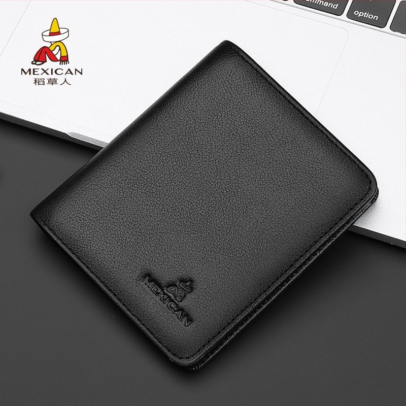 Ανδρικό πορτοφόλι PU δέρμα, 1 πτυχή, αστικός μινιμαλιστικός στυλ, κατακόρυφος σχεδιασμός με θήκες καρτών και κλιπ χαρτονομισμάτων για καθημερινή χρήση