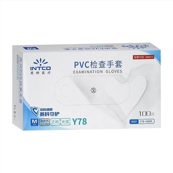 Yingke PVC γάντια μίας χρήσης για επεξεργασία τροφίμων και καθημερινή καθαριότητα, έγκριση Wanhuai μηχανής №20200001