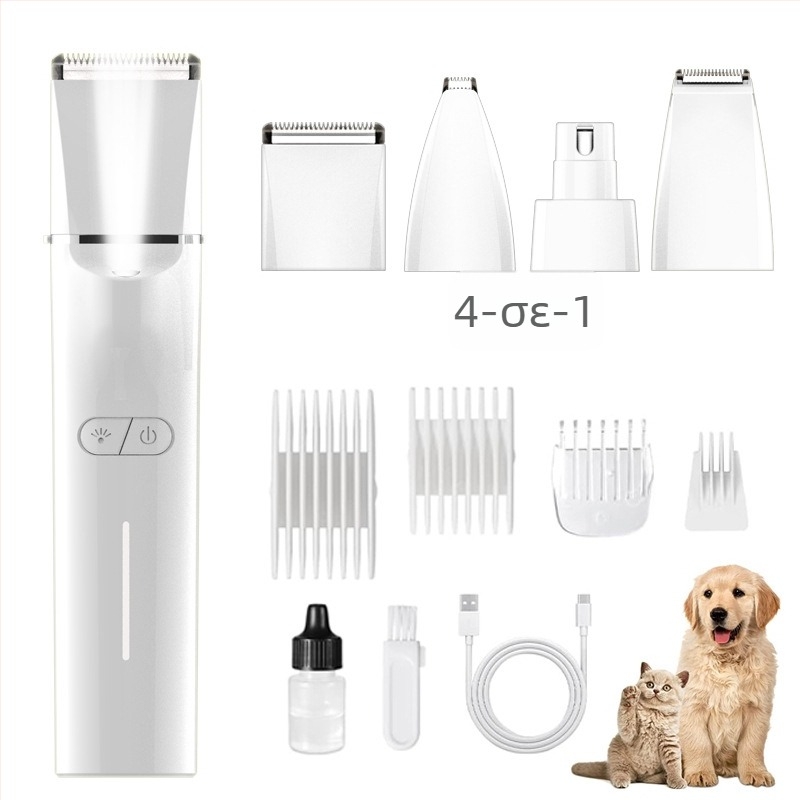 Ηλεκτρικός περιποιητής τρίχας για κατοικίδια με φωτισμό LED, μοντέλο 2406A, σώμα ABS, κατάλληλο για σκύλους και γάτες, συσκευασία 48 τεμάχια.