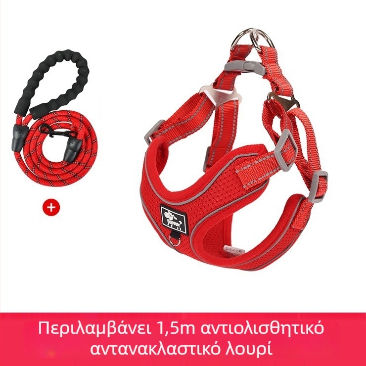 Ζώνη θώρακος για σκύλους, ρυθμιζόμενη, σχέδιο με σκοινί, πολυεστέρας (Υλικό: Πολυεστέρας; Κατηγορία: Ζώνη θώρακα; Επεκτάσιμο: Ναι)