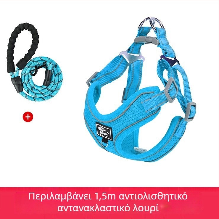 Ζώνη θώρακος για σκύλους, ρυθμιζόμενη, σχέδιο με σκοινί, πολυεστέρας (Υλικό: Πολυεστέρας; Κατηγορία: Ζώνη θώρακα; Επεκτάσιμο: Ναι)