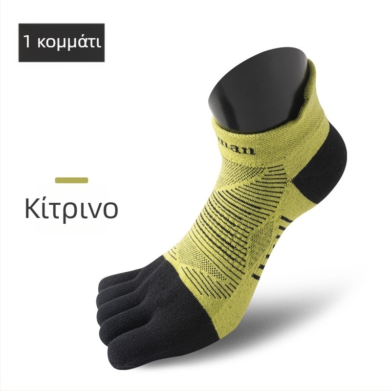 Αθλητικές κάλτσες με πέντε δάχτυλα από νάιλον, απορροφητικό ιδρώτα και αντιτριβή, ύφανση με μία βελόνα, κοντού σωληνοειδής σχεδιασμός