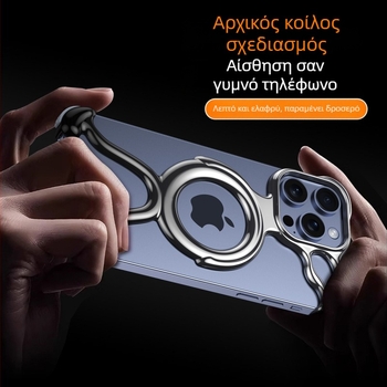 Θήκη iPhone 16 με κοίλα ανοίγματα, μαγνητική διαχείριση θερμότητας — λεπτή, ανθεκτική στις πτώσεις, μινιμαλιστικό premium στυλ