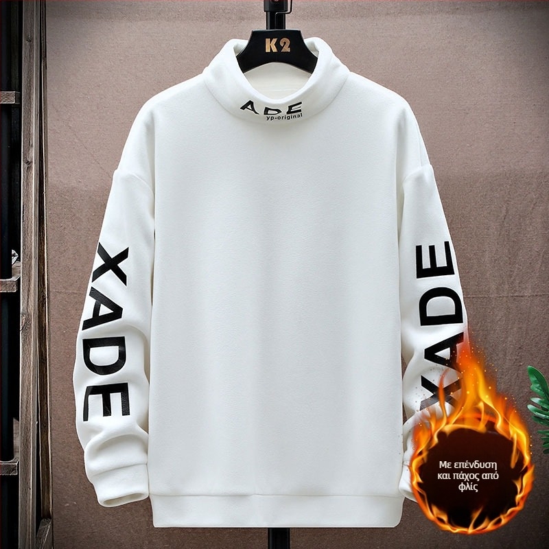 Νεανικό γιλέκο με κουκούλα για χειμώνα, με φερμουάρ, γεωμετρικό μοτίβο, χαλαρή γραμμή