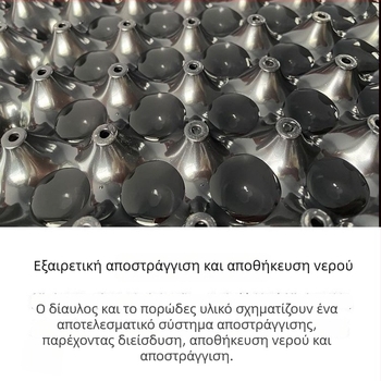 Πλάκα αποστράγγισης οροφής με φράγμα ριζών – πλαστικό υδροφοβικό φίλτρο αποστράγγισης για γλάστρες και λίμνες κήπων