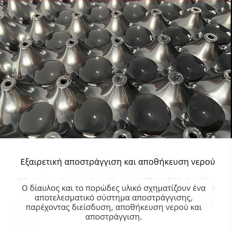 Πλάκα αποστράγγισης οροφής με φράγμα ριζών – πλαστικό υδροφοβικό φίλτρο αποστράγγισης για γλάστρες και λίμνες κήπων