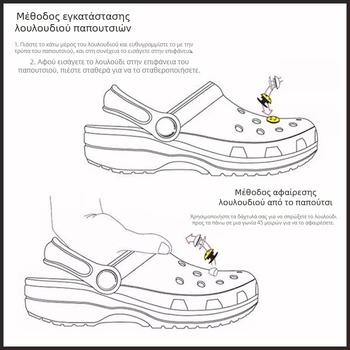 3D διακοσμητικό λουλούδι για παπούτσια, DIY αξεσουάρ για σανδάλια και καθημερινά παπούτσια, μοντέλο PJ001, στυλ Duoduo
