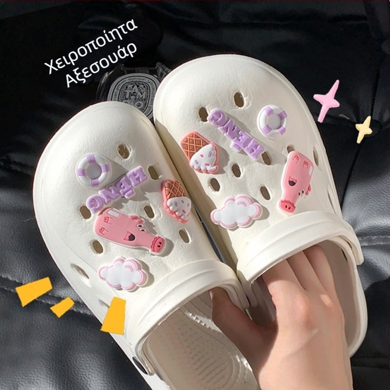 3D διακοσμητικό λουλούδι για παπούτσια, DIY αξεσουάρ για σανδάλια και καθημερινά παπούτσια, μοντέλο PJ001, στυλ Duoduo