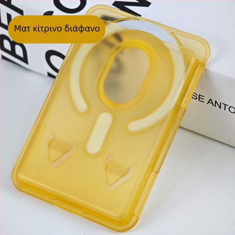 Μαγνητικός φορέας καρτών για iPhone 16 – ματ PC σκληρή θήκη, παραμετροποίηση λογότυπου, μαγνητικό πίσω αυτοκόλλητο