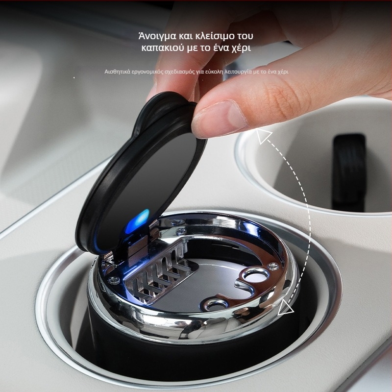 Τασάκι αυτοκινήτου με σχέδιο δράκο-κλίμακες, κεραμικό εσωτερικό, μοντέλο T05, διαδικασία τήξης, βάρος 134 g