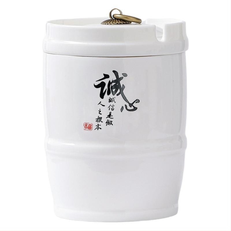 Boyi κεραμικό τασάκι – ανθεκτικό στον άνεμο, Anti-Soot, μοντέρνο μινιμαλιστικό στυλ, με εκτυπωμένο λογότυπο