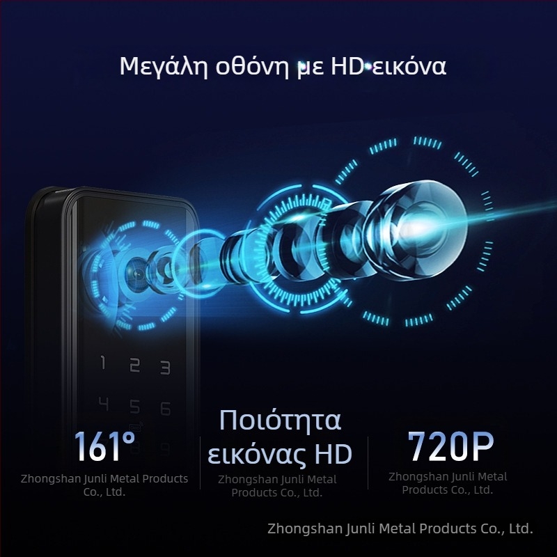 K1 Pro έξυπνη κλειδαριά με αποτυπώματα για ξύλινες πόρτες ασφαλείας - χωρητικότητα 100 δακτυλικών αποτυπωμάτων; σάρωση <0,5 s; ψευδούς αναγνώρισης 0,001%; απομακρυσμένο ξεκλείδωμα