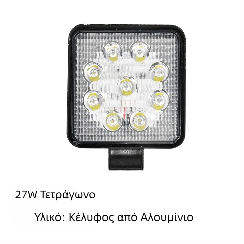Φωτιστικό LED αυτοκινήτου για εργασία – Off-Road, 27W, 9-80V, 6500K, 30000h