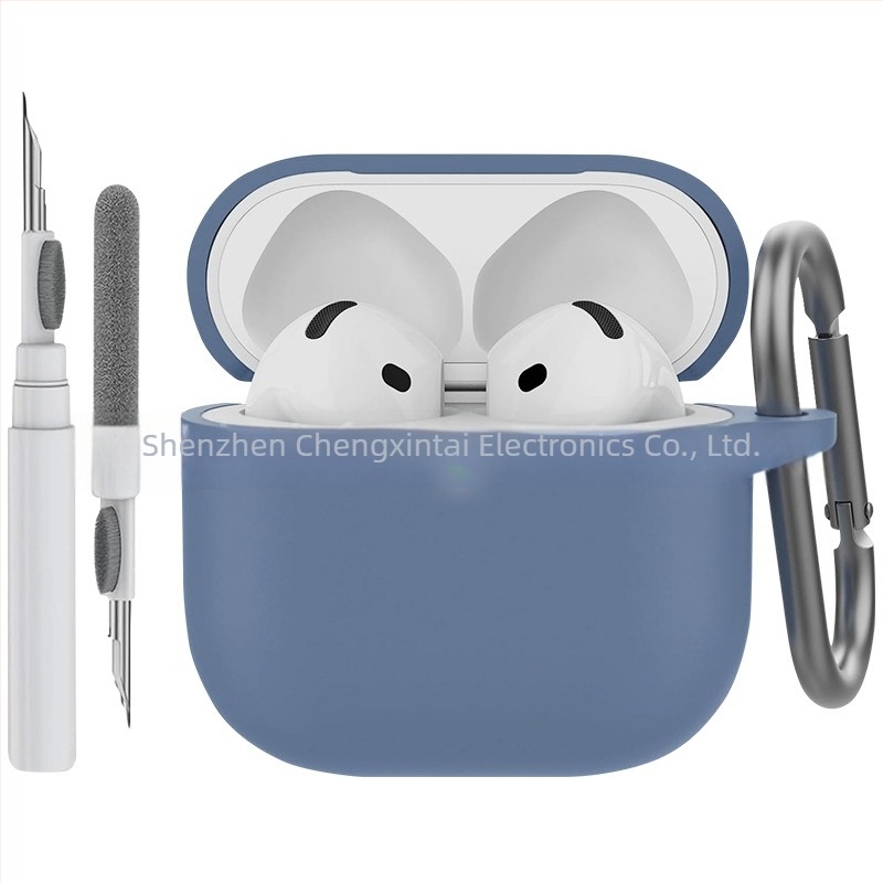Σιλικονούς προστατευτική θήκη AirPods 4 με καθαριστικό στυλό