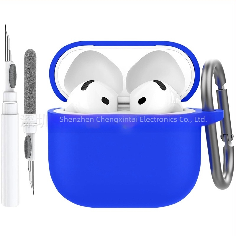 Σιλικονούς προστατευτική θήκη AirPods 4 με καθαριστικό στυλό