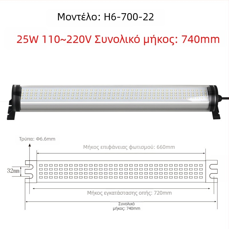 LED αδιάβροχο φως εργασίας CNC τόρνου, 220V, ανθεκτικό σε εκρήξεις