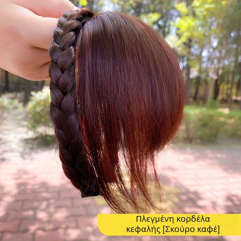 Περούκα με αφέλειες και λωρίδα για το κεφάλι από φυσικά μαλλιά — μοντέλο LH123/LH122-2; αφέλειες ευθείες ή κεκλιμένες; μπορεί να βαφτεί ή να περμανάντ; στυλ και περιποίηση