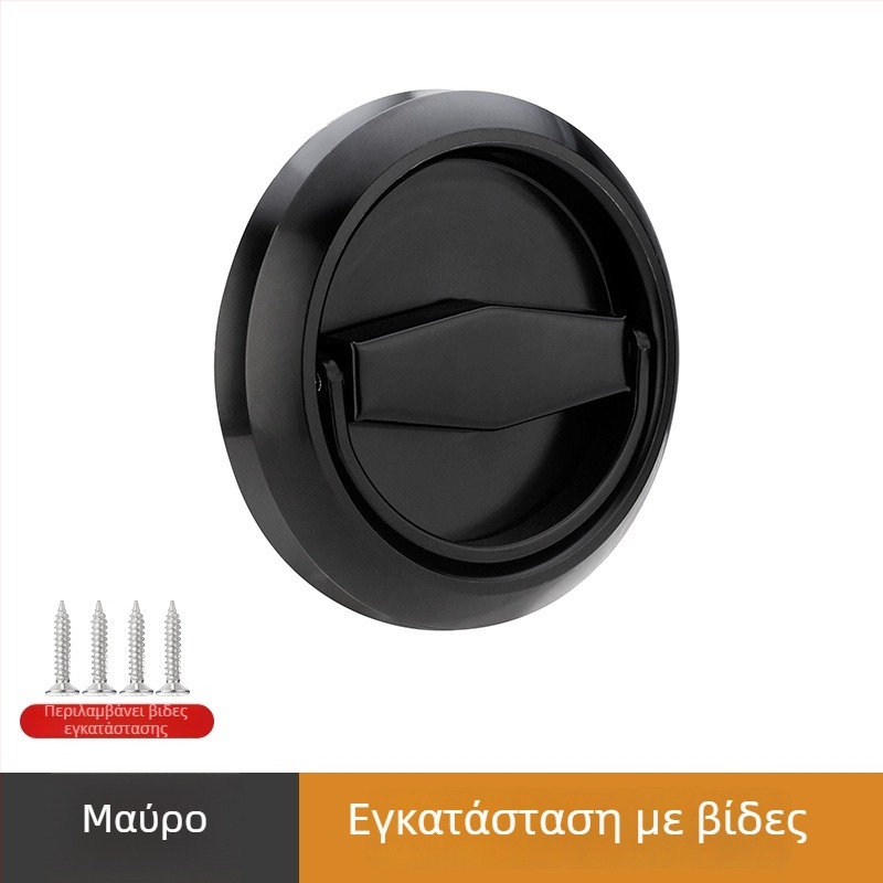 Λαβή με δακτύλιο για ξύλινες/πυροσβεστικές πόρτες – 304 ανοξείδωτος χάλυβας, στρογγυλή, κρυφή κατασκευή, μοντέρνος μινιμαλιστικός σχεδιασμός, επεξεργασία: wire drawing/plating