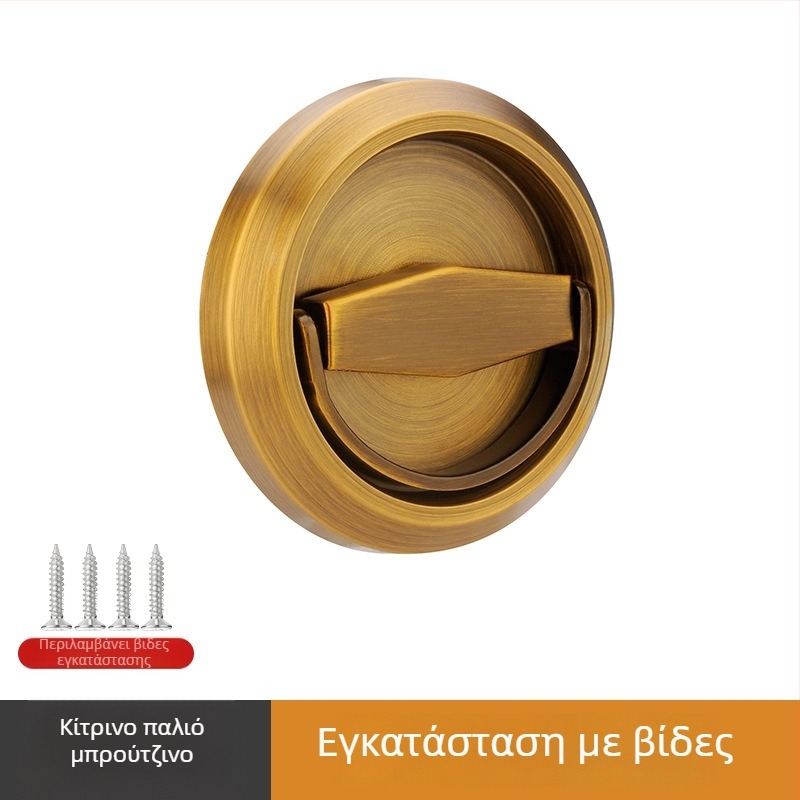 Λαβή με δακτύλιο για ξύλινες/πυροσβεστικές πόρτες – 304 ανοξείδωτος χάλυβας, στρογγυλή, κρυφή κατασκευή, μοντέρνος μινιμαλιστικός σχεδιασμός, επεξεργασία: wire drawing/plating