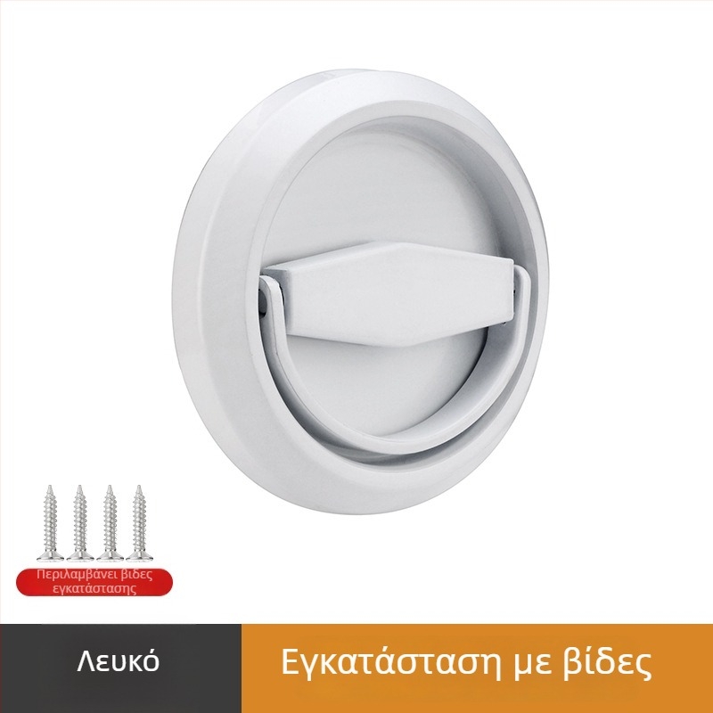 Λαβή με δακτύλιο για ξύλινες/πυροσβεστικές πόρτες – 304 ανοξείδωτος χάλυβας, στρογγυλή, κρυφή κατασκευή, μοντέρνος μινιμαλιστικός σχεδιασμός, επεξεργασία: wire drawing/plating