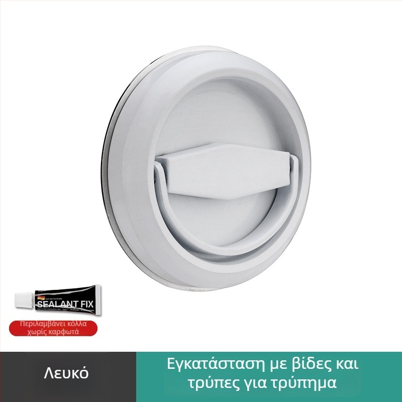 Λαβή με δακτύλιο για ξύλινες/πυροσβεστικές πόρτες – 304 ανοξείδωτος χάλυβας, στρογγυλή, κρυφή κατασκευή, μοντέρνος μινιμαλιστικός σχεδιασμός, επεξεργασία: wire drawing/plating