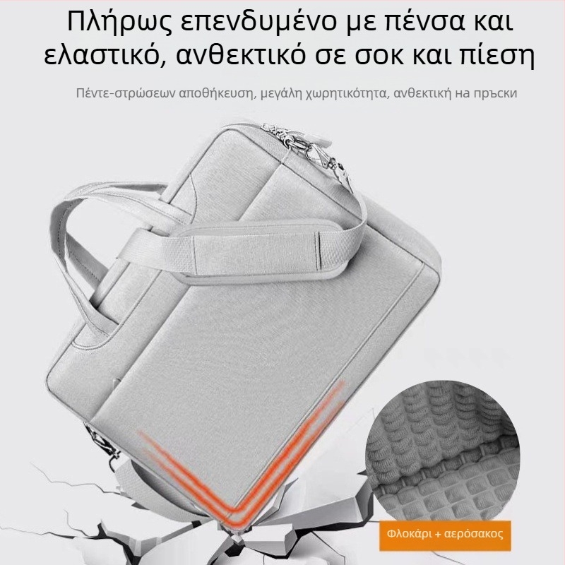 Ελαφριά τσάντα φορητού υπολογιστή από Oxford ύφασμα με ανθεκτικό στη φθορά και κραδασμών σχεδιασμό, επένδυση πολυεστέρα, αστική απλότητα, κυκλοφορία καλοκαίρι 2025, ιδιωτικής ετικέτας