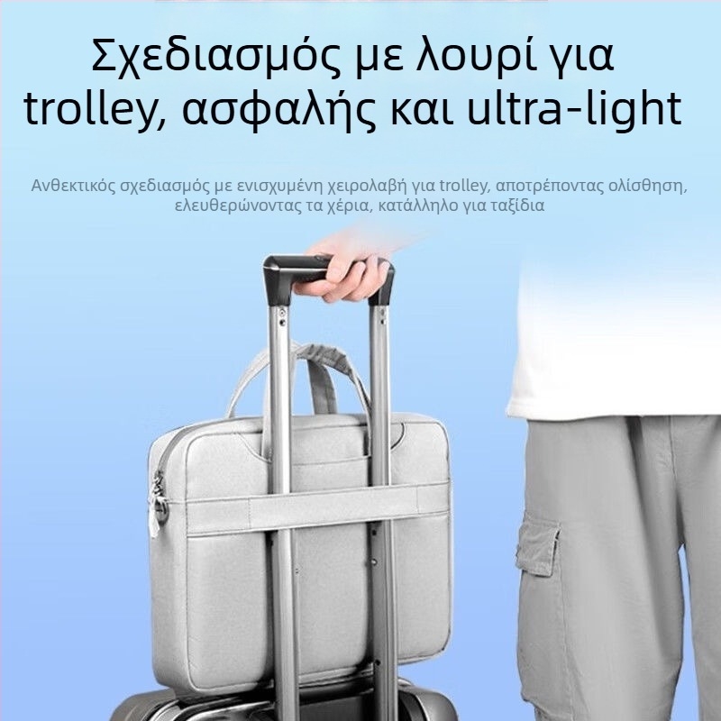 Ελαφριά τσάντα φορητού υπολογιστή από Oxford ύφασμα με ανθεκτικό στη φθορά και κραδασμών σχεδιασμό, επένδυση πολυεστέρα, αστική απλότητα, κυκλοφορία καλοκαίρι 2025, ιδιωτικής ετικέτας