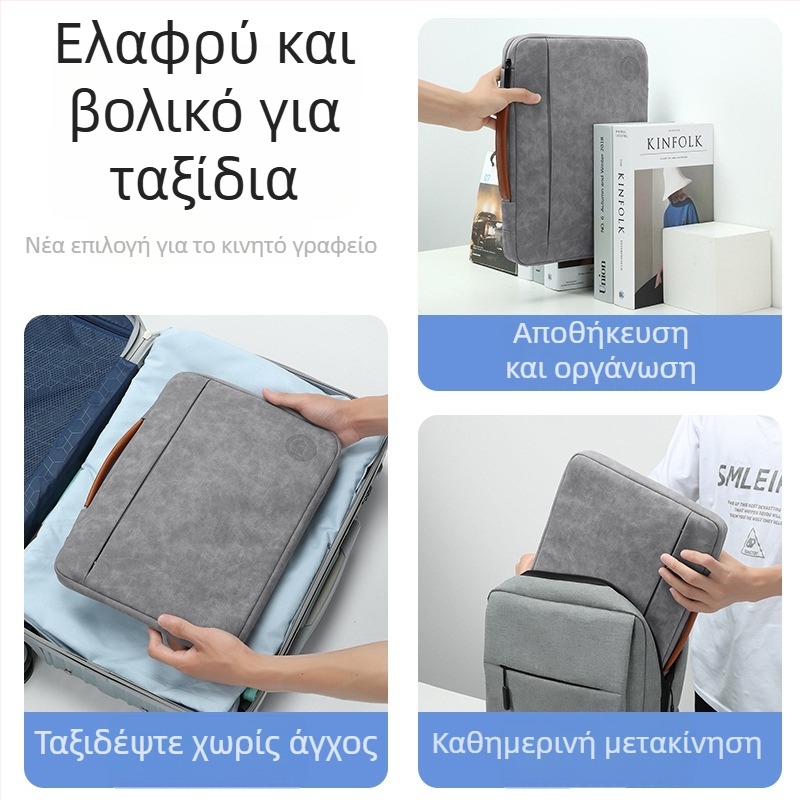 Τσάντα για φορητό υπολογιστή – unisex, αστικός μινιμαλισμός, επένδυση φλίς, αναπνεύσιμη, αδιάβροχη, ανθεκτική στη φθορά, αντίσταση σε σεισμούς, Χειμώνας 2023