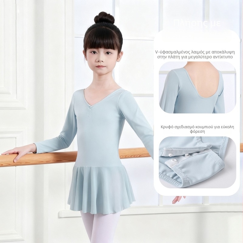 Παιδικό φόρεμα μπαλέτου για χορό, ύφασμα νάιλον 75%, στυλ πριγκίπισσας, για παιδιά 3–8 ετών, Άνοιξη 2025